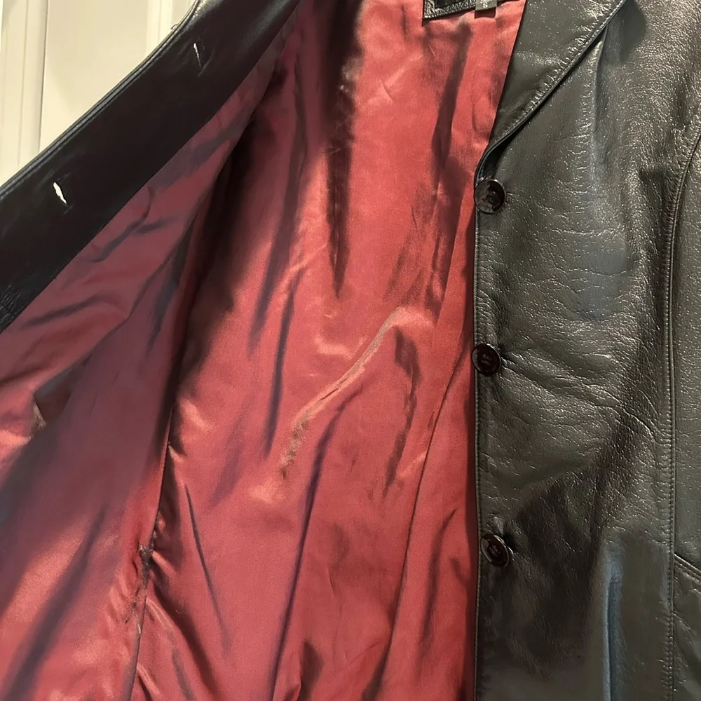 Wilsons Vintage 1988 Women’s Black Leather Jacket Size Small - Picture 6 of 8